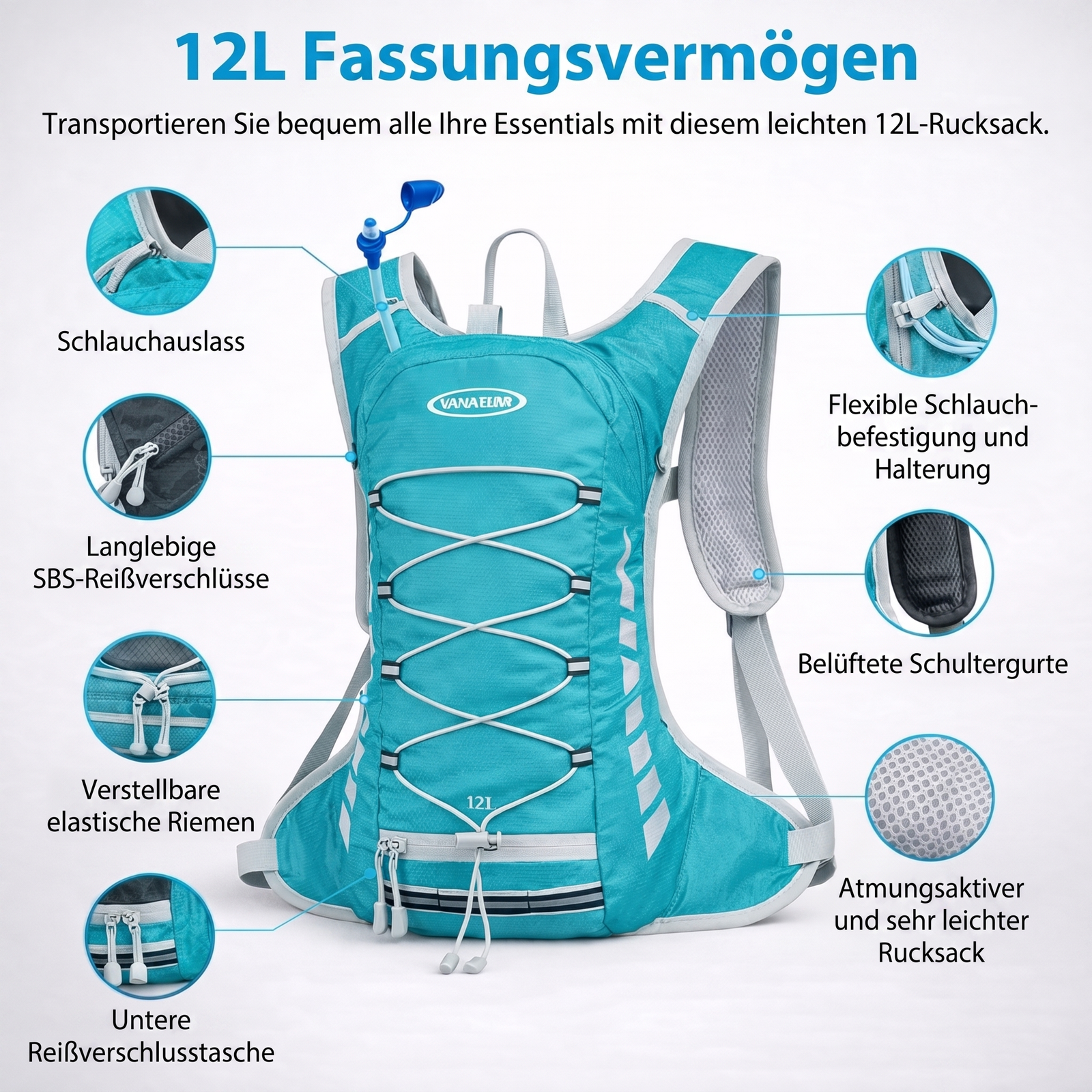 Sport-Trinkrucksack 12L | Berggrat
