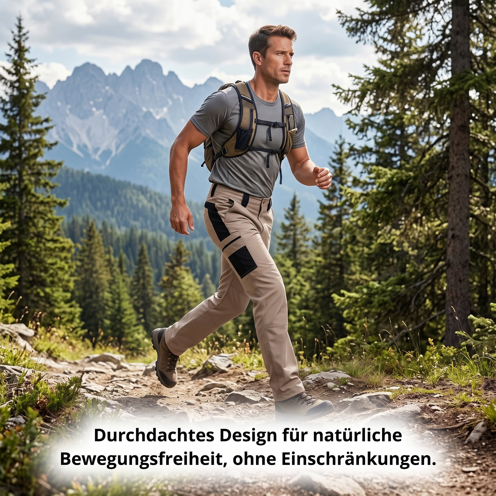 Herren Wanderhose 6 Taschen