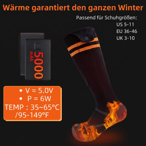 Heiz-Thermosocken - Technische Daten