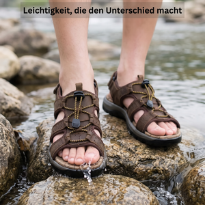 Leder-Wandersandalen mit Steinschutz - Leichtigkeit die den Unterschied macht
