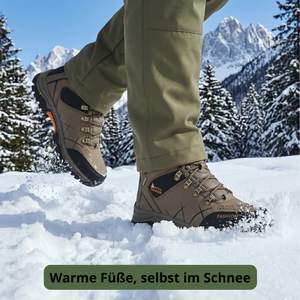 Herren-Leder-Wanderschuhe - Warme Füße selbst im Schnee