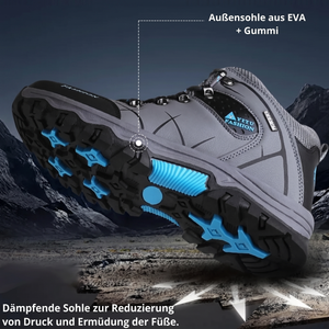 Herren-Leder-Wanderschuhe - Außensohle EVA Gummi