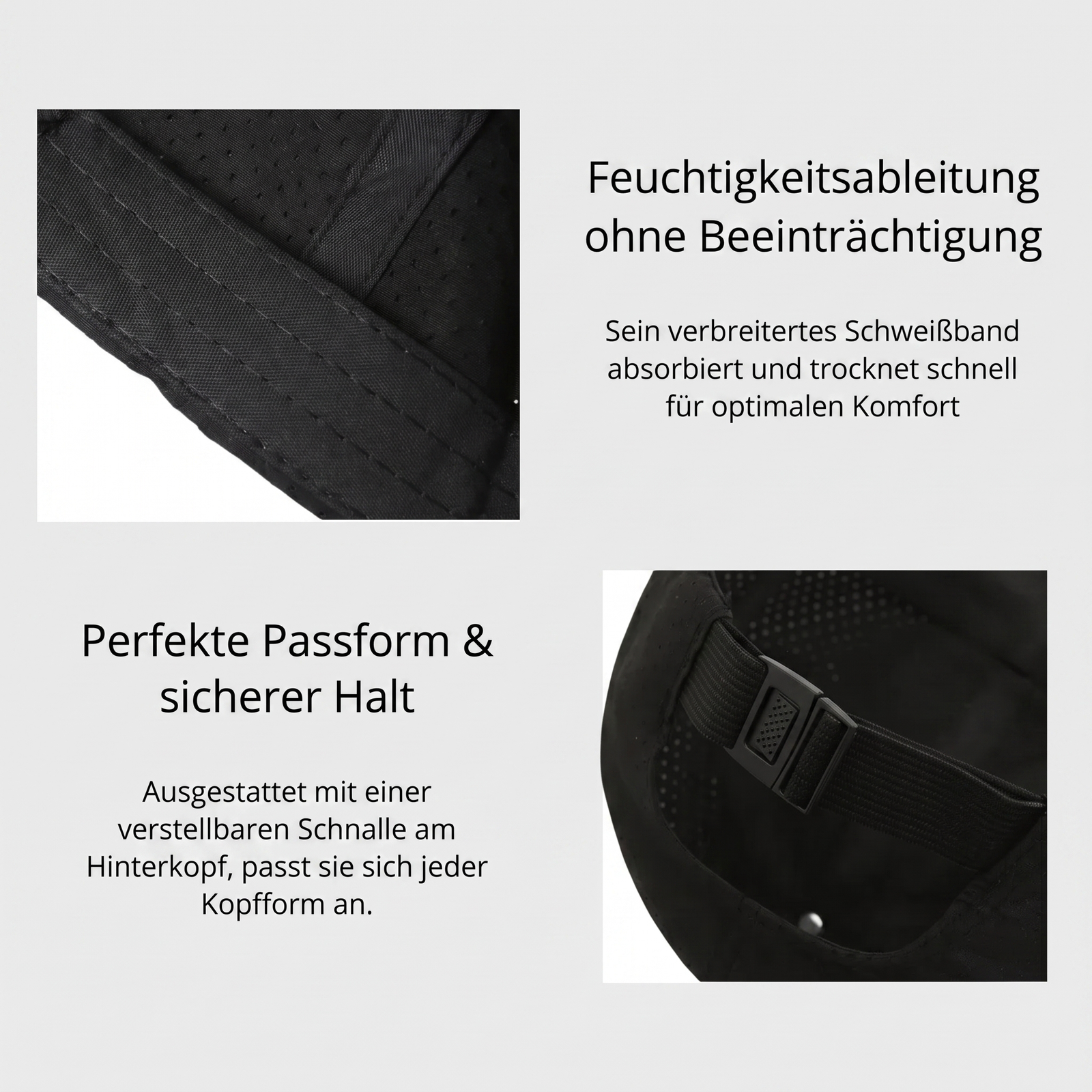 Wandercap für die Berge - Feuchtigkeitsableitung und Passform