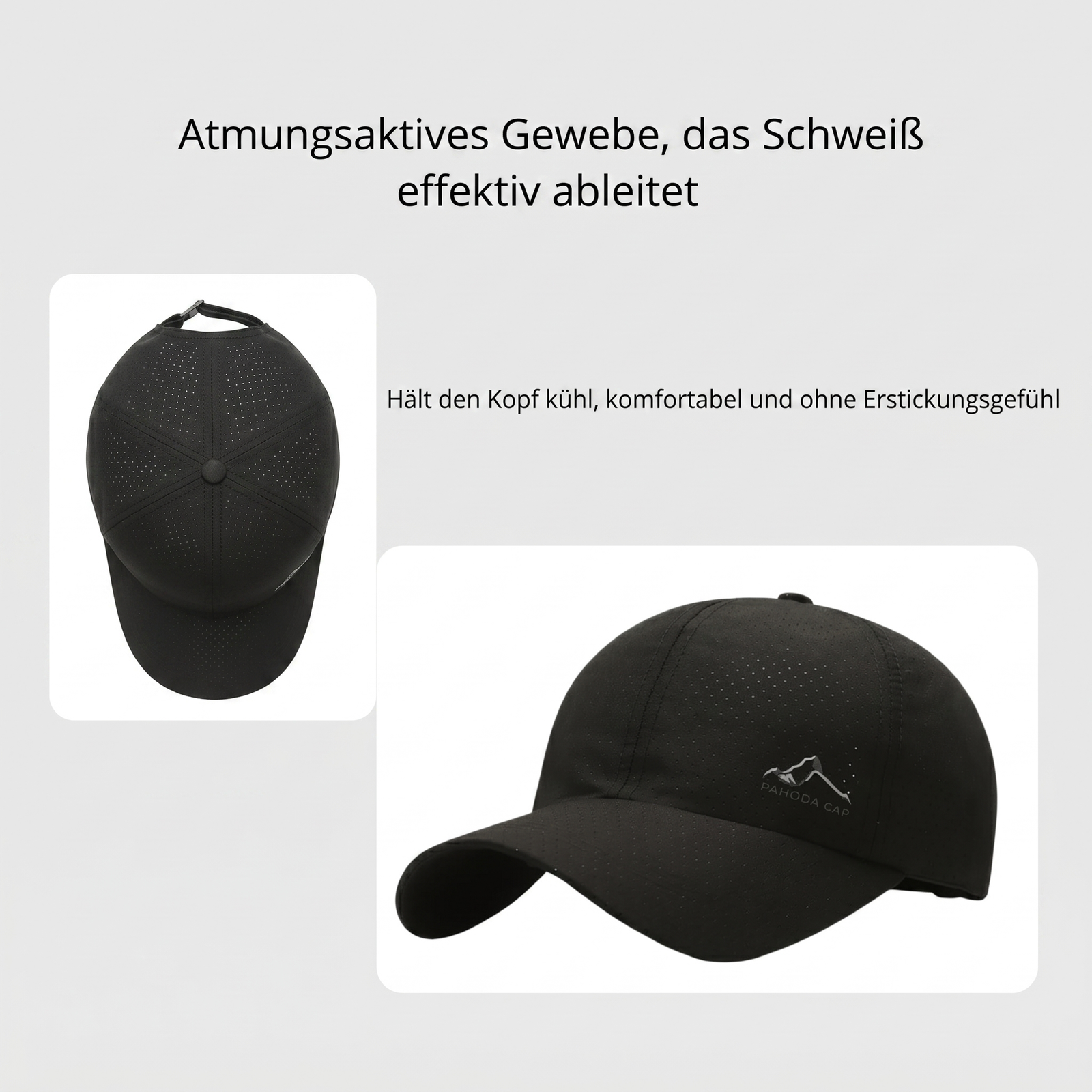 Wandercap für die Berge - Atmungsaktives Gewebe
