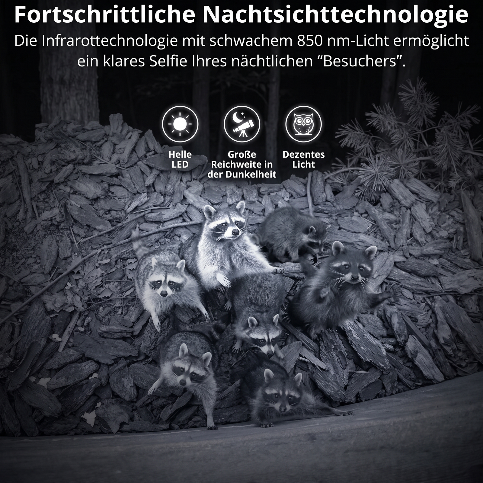 Mini-Wildkamera - Fortschrittliche Nachtsichttechnologie