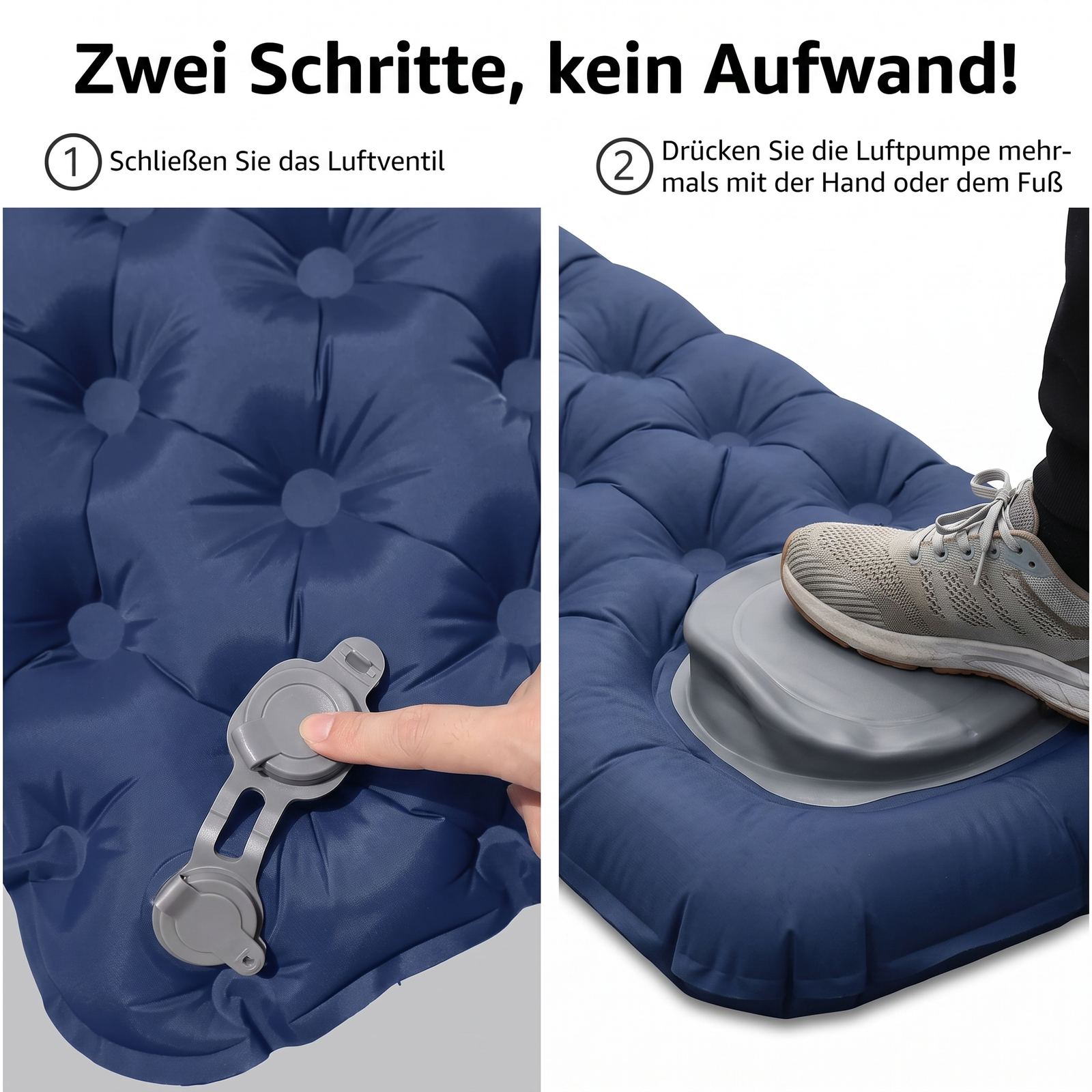 Campingmatratze - Zwei Schritte kein Aufwand