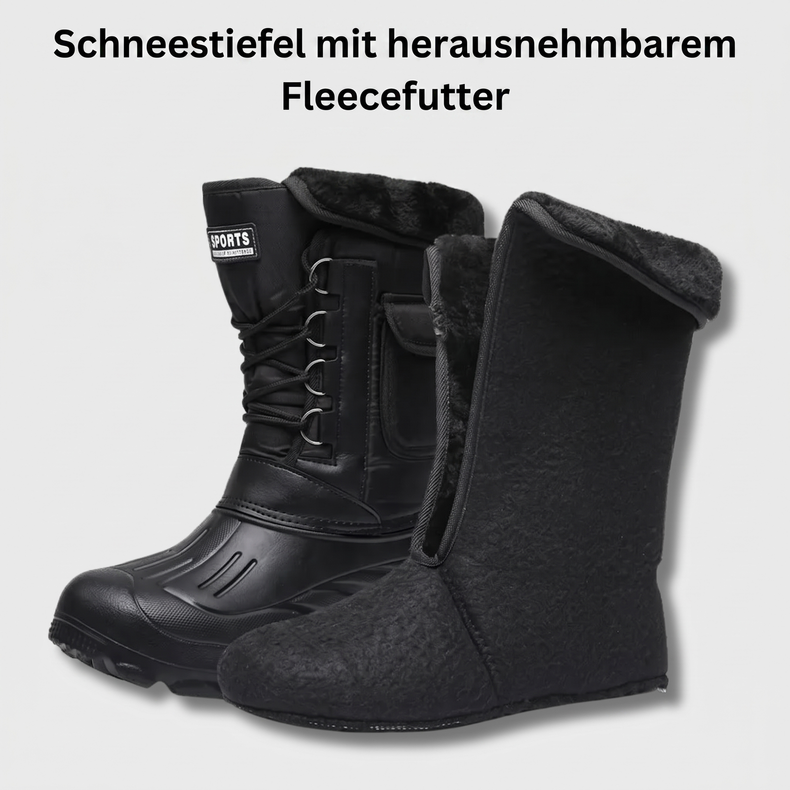 Après-Ski-Schneestiefel - Herausnehmbares Fleecefutter