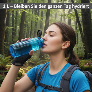 Trinkflasche - 1L Bleiben Sie hydriert