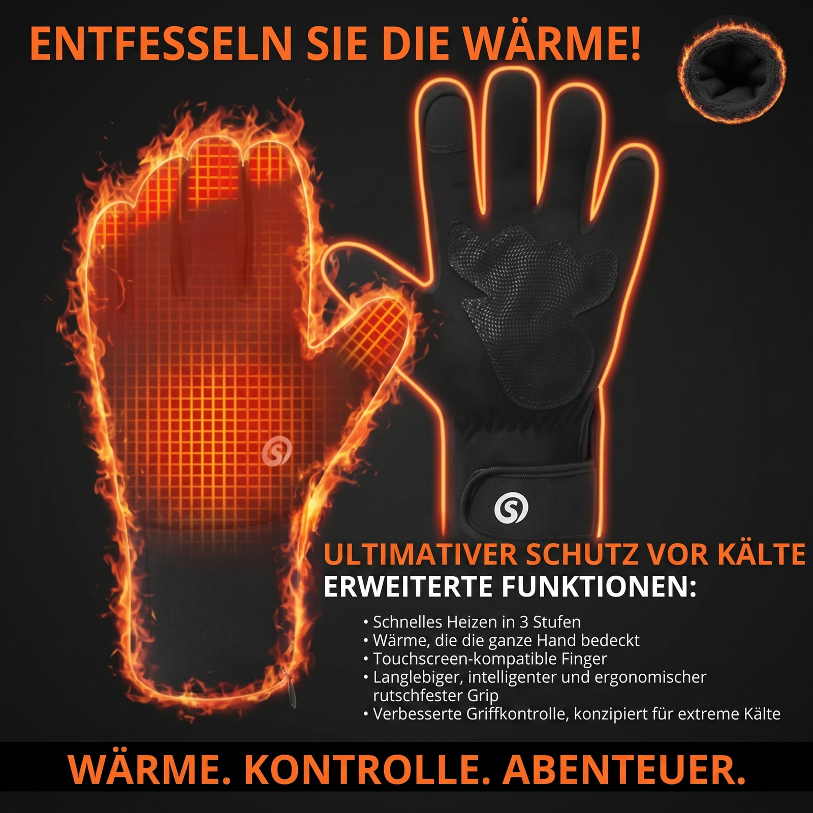 Ultimativer Schutz vor Kälte Heizhandschuhe