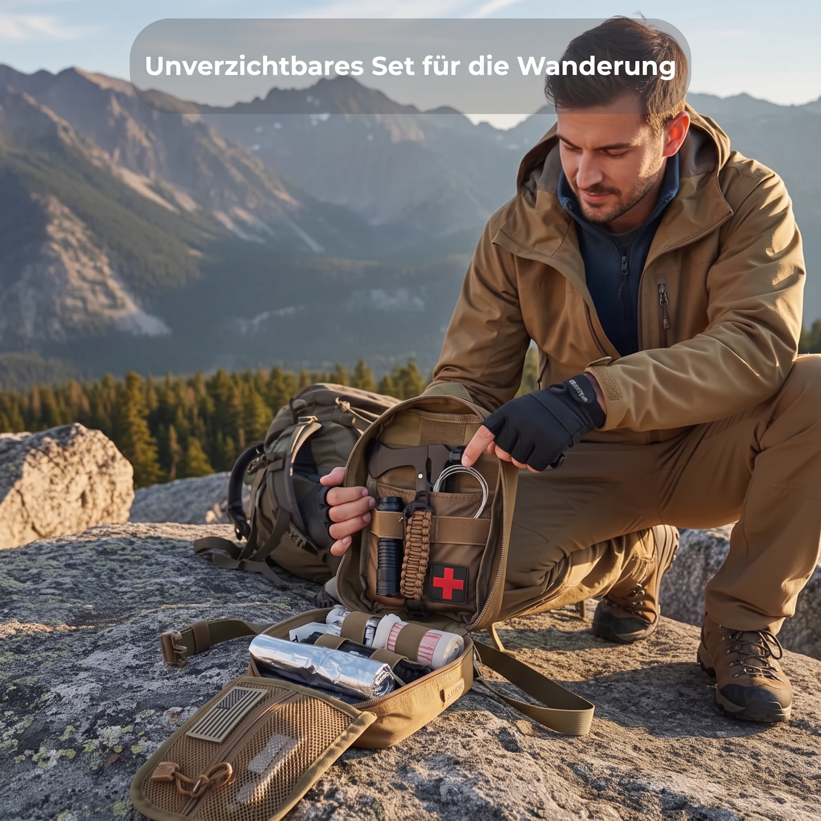 Unverzichtbares Set für die Wanderung