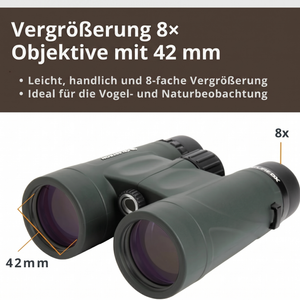 Vergrößerung 8x Objektive 42mm Fernglas