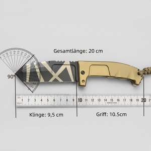 Klappbares Survival-Messer Abmessungen