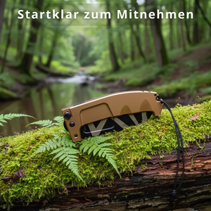 Startklar zum Mitnehmen Survival-Messer