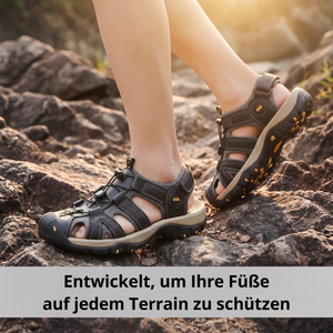 Herren Leder-Trekkingsandalen - Schutz auf jedem Terrain