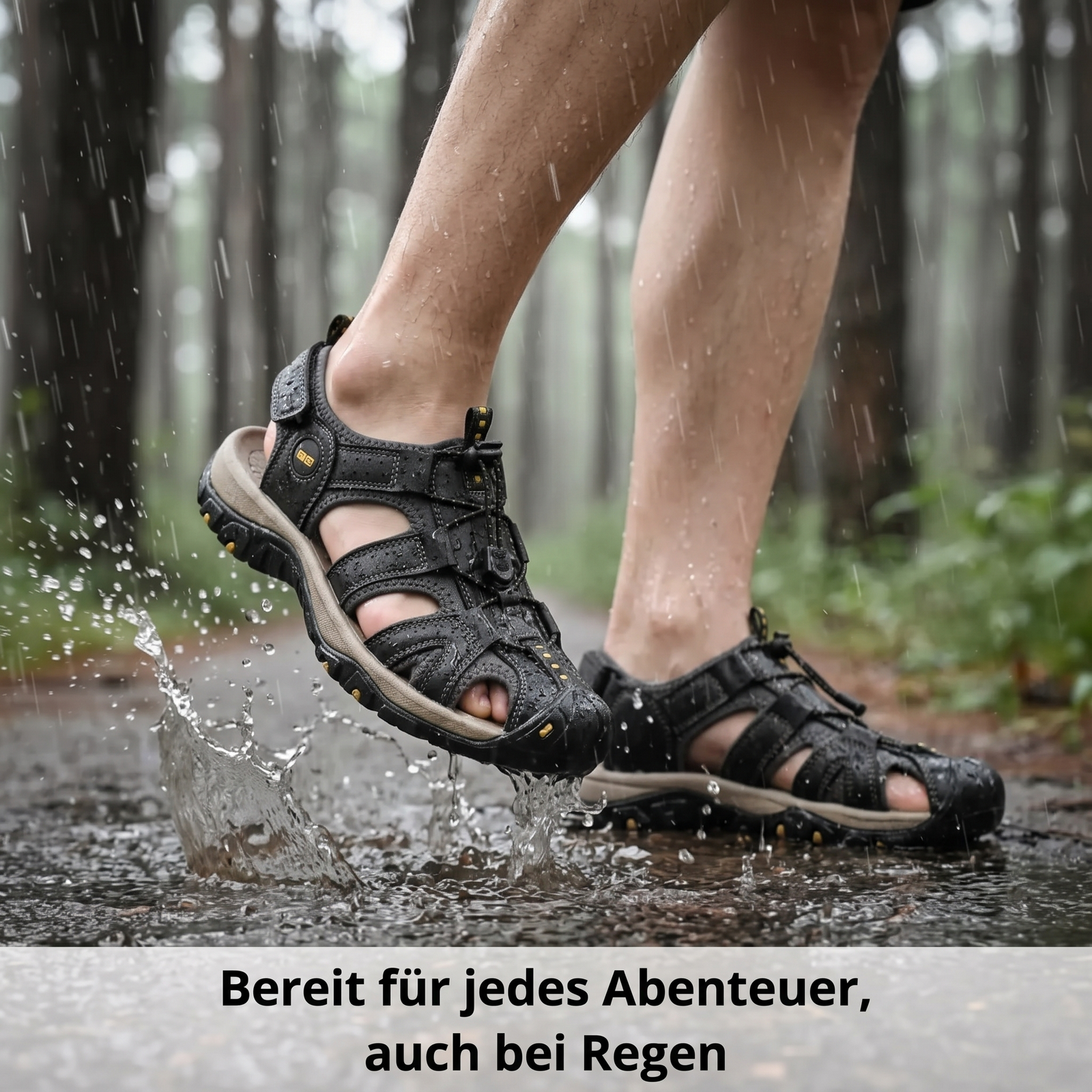 Herren Leder-Trekkingsandalen - Bereit für jedes Abenteuer