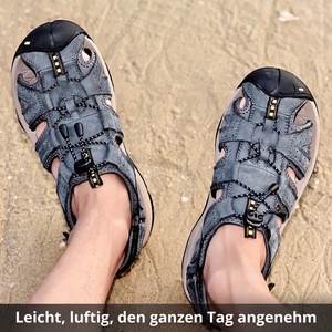 Herren Leder-Trekkingsandalen - Leicht und luftig