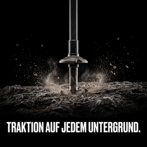 Traktion auf jedem Untergrund - Alu-Trekkingstock Korkgriff