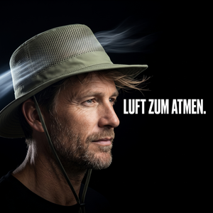 Cowboy-Wanderhut belüftet