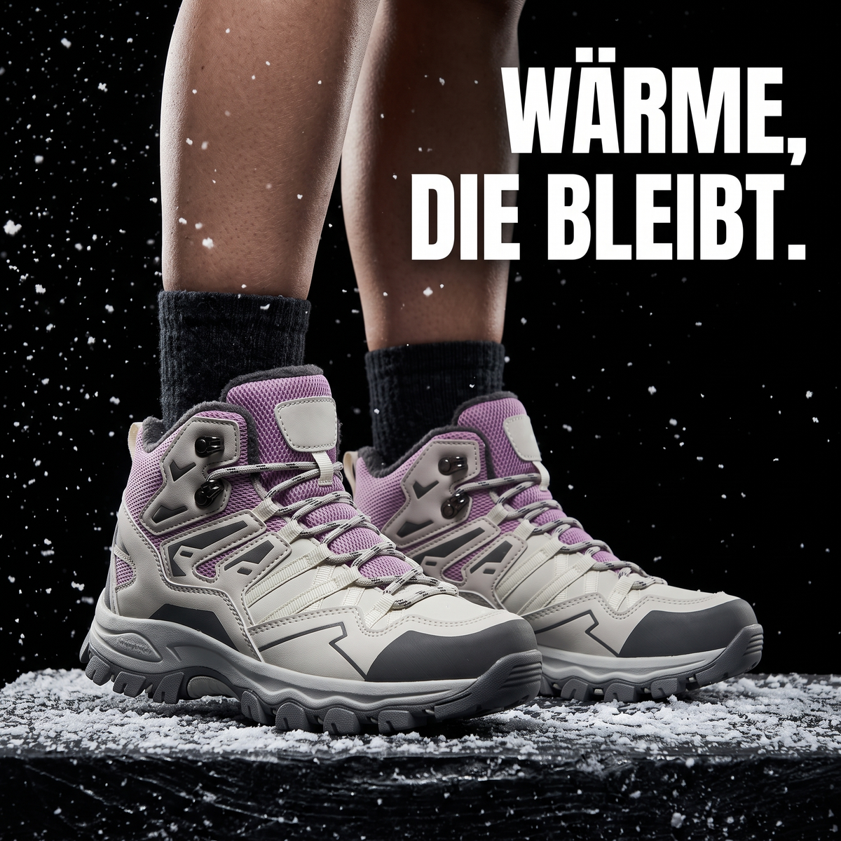 Damen-Schneeboots gefüttert - Wärme, die bleibt