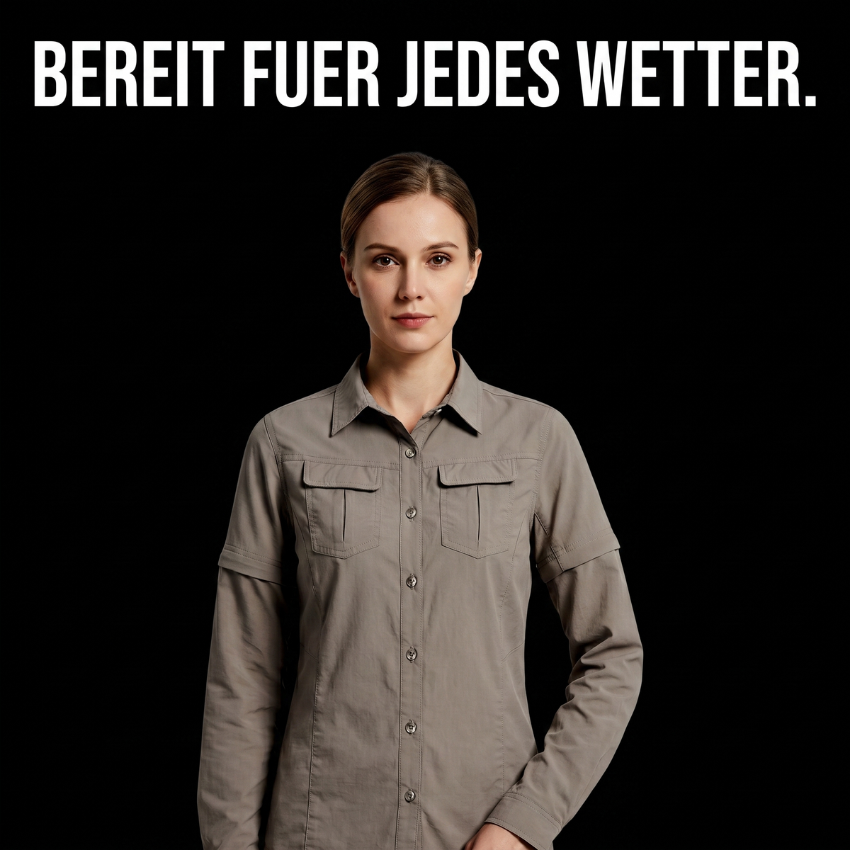 2-in-1 Wanderhemd Zip-Ärmel – BEREIT FUER JEDES WETTER.