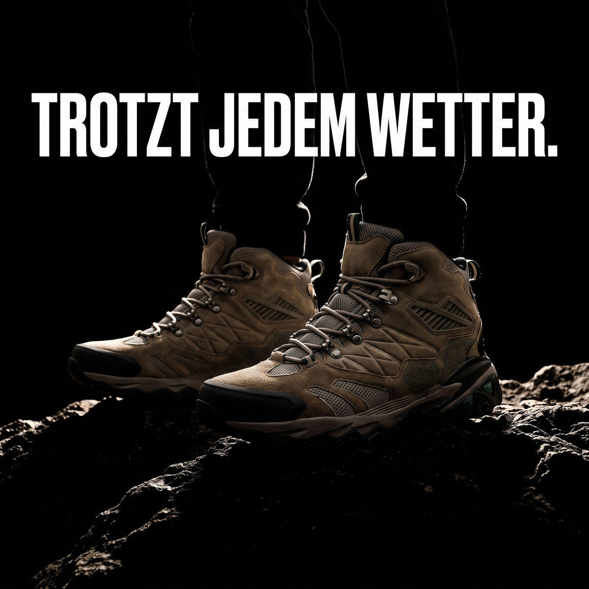 Herren-Trekkingschuhe knöchelhoch – TROTZT JEDEM WETTER.