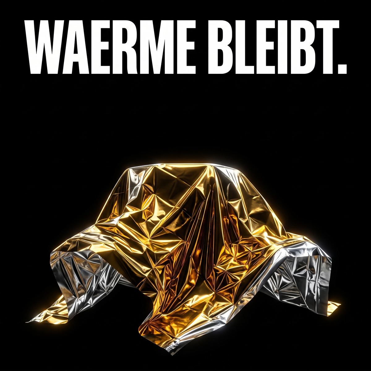Rettungsdecke 160x210 cm – WAERME BLEIBT.