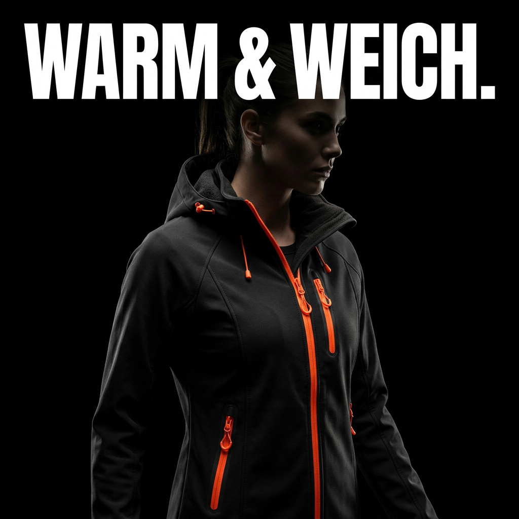 Damen-Softshell-Set Fleecefutter – WARM & WEICH.