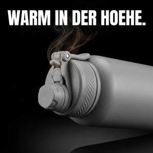 Thermoflasche für die Berge – WARM IN DER HOEHE.