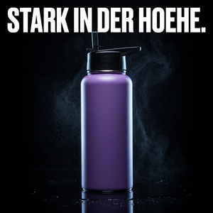 Thermoflasche fürs Bergwandern – STARK IN DER HOEHE.