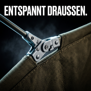 Camping-Hängematte mit Moskitonetz – ENTSPANNT DRAUSSEN.