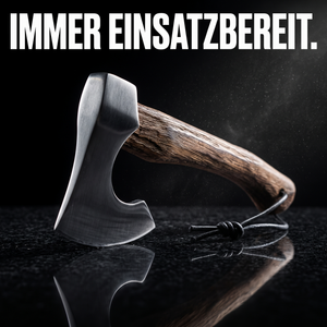 Survival-Axt fürs Camping – IMMER EINSATZBEREIT.