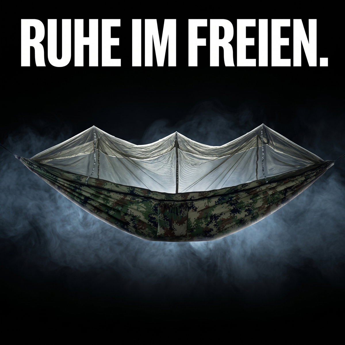 Hängematte mit Moskitonetz – RUHE IM FREIEN.
