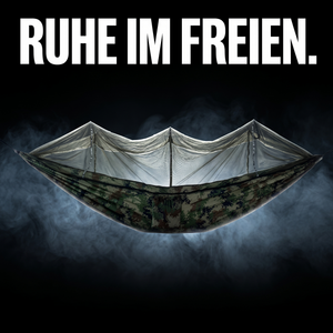 Hängematte mit Moskitonetz – RUHE IM FREIEN.