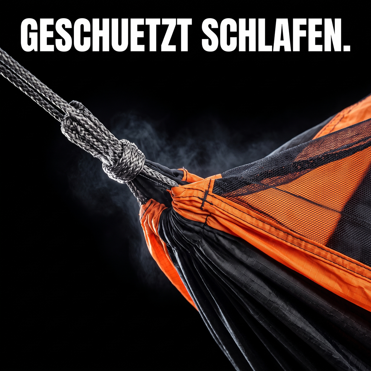 Hängematte mit Zeltdach 1P – GESCHUETZT SCHLAFEN.