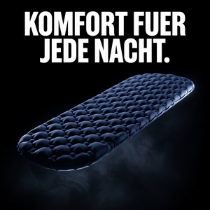 Campingmatratze aufblasbar 1P – KOMFORT FUER JEDE NACHT.