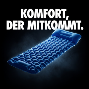 Bequeme aufblasbare Matratze – KOMFORT, DER MITKOMMT.