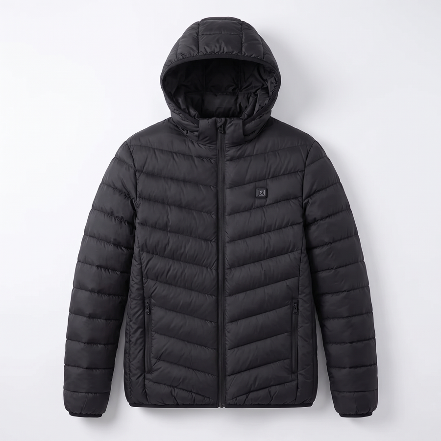 Beheizbare Daunenjacke mit Akku