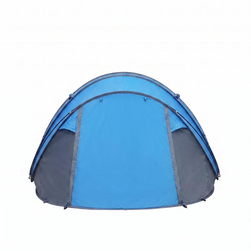 Trekkingzelt 3–4P robust – Ansicht von hinten