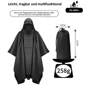 Regenponcho wasserdicht Wandern