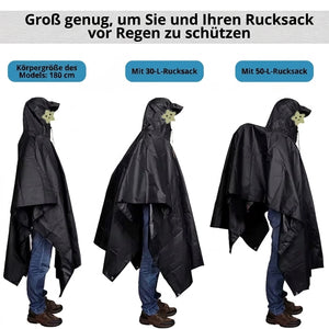 Regenponcho wasserdicht Wandern