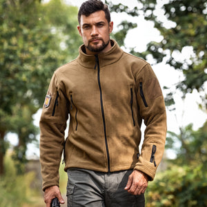 Herren Fleecejacke mit Zipper | Berggrat