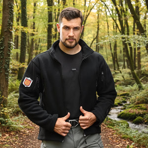 Herren Fleecejacke mit Zipper | Berggrat