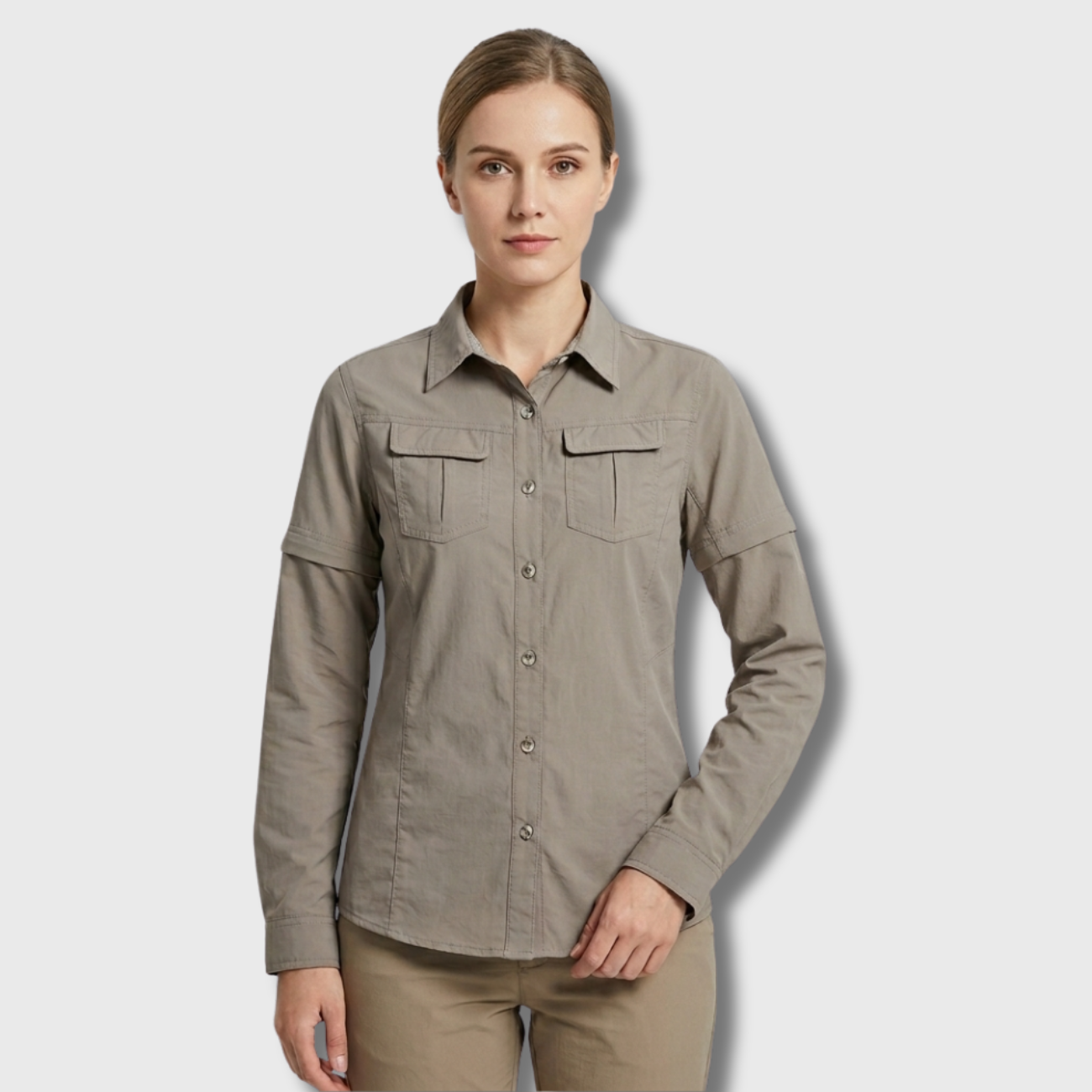 2-in-1 Wanderhemd Zip-Ärmel | Berggrat