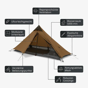 1-Personen-Zelt – technische Details