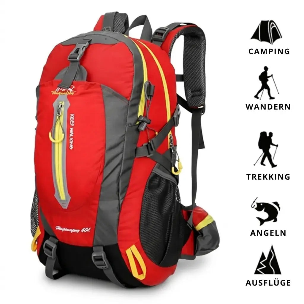 Wasserdichter Wanderrucksack 40 L – Outdoor-Einsatz