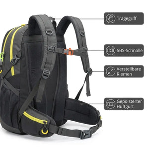 Wasserdichter Wanderrucksack 40 L – Tragesystem